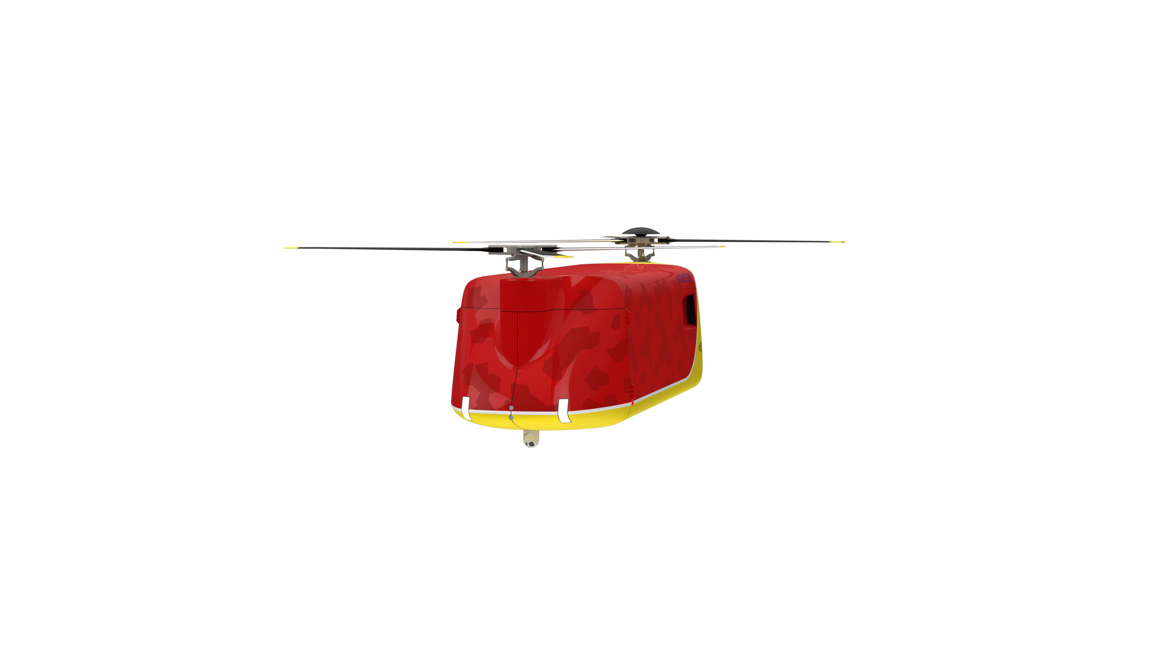 Daidelos 1200 — VTOL firefighting drone in forward flight